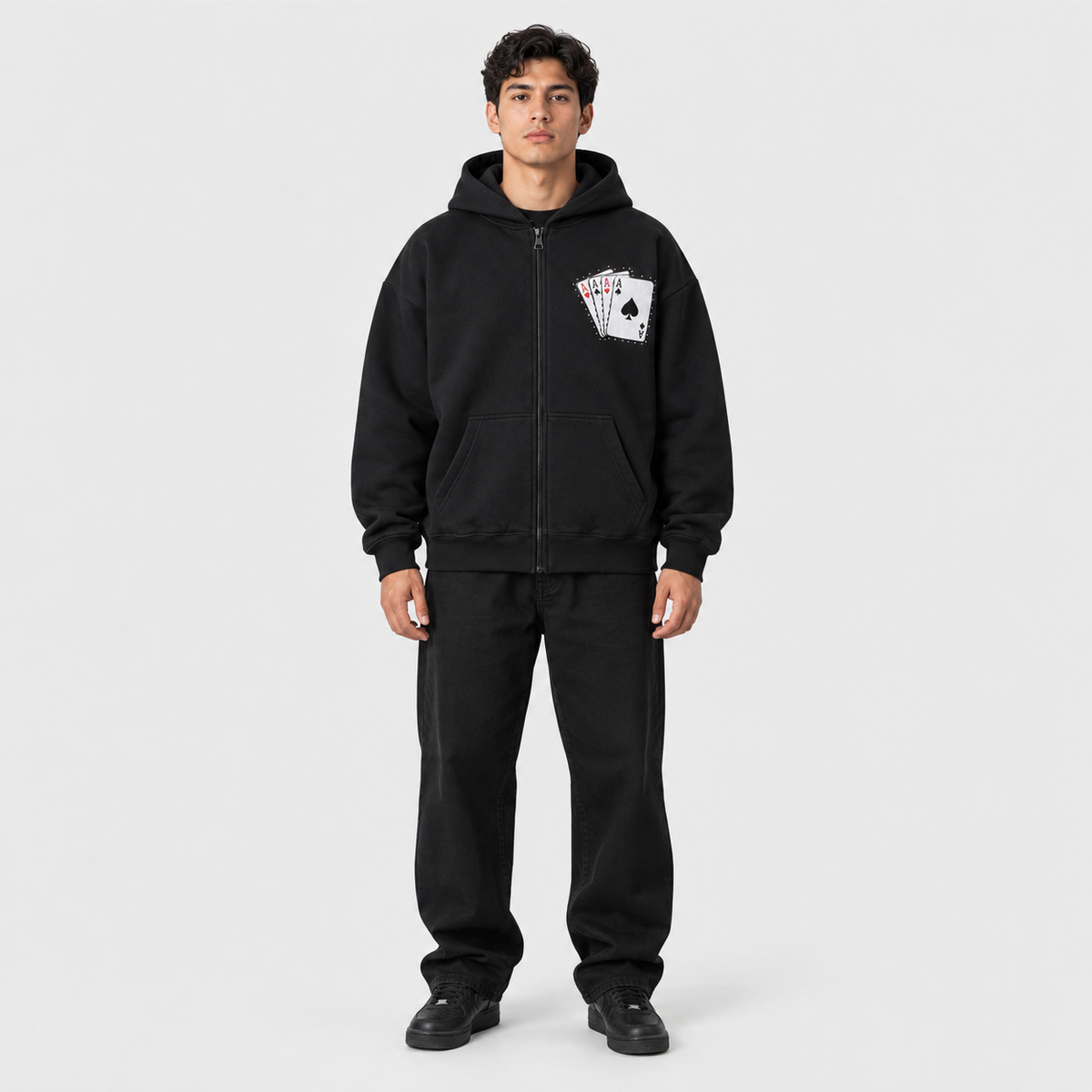 Zip Hoddie Valdren-Poker
