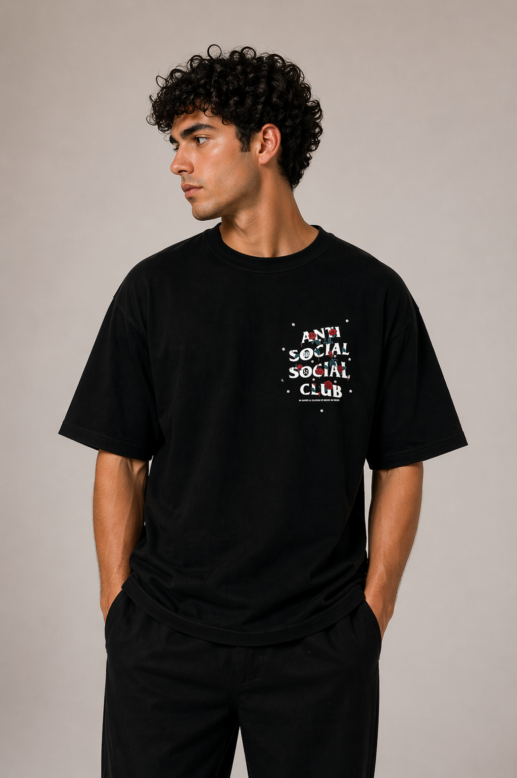Playera Antisocial Miles de Rosas