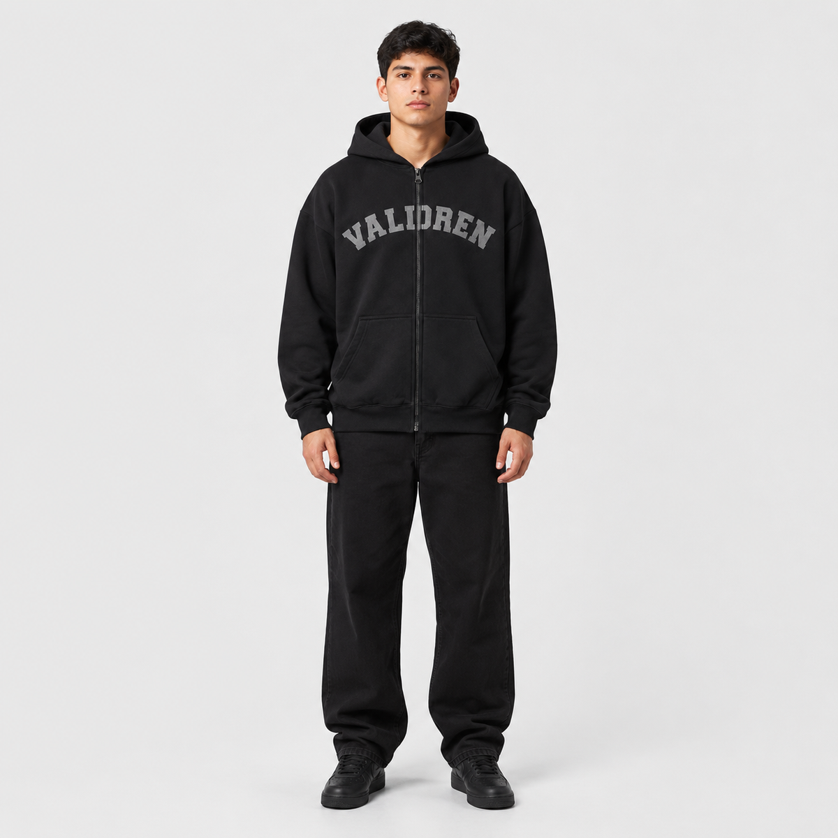 Zip Hoddie Gamuza Valdren