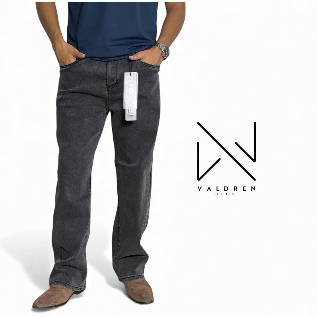 Pantalon Baggy Gris